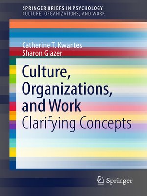 cover image of Culture, Organizations, and Work